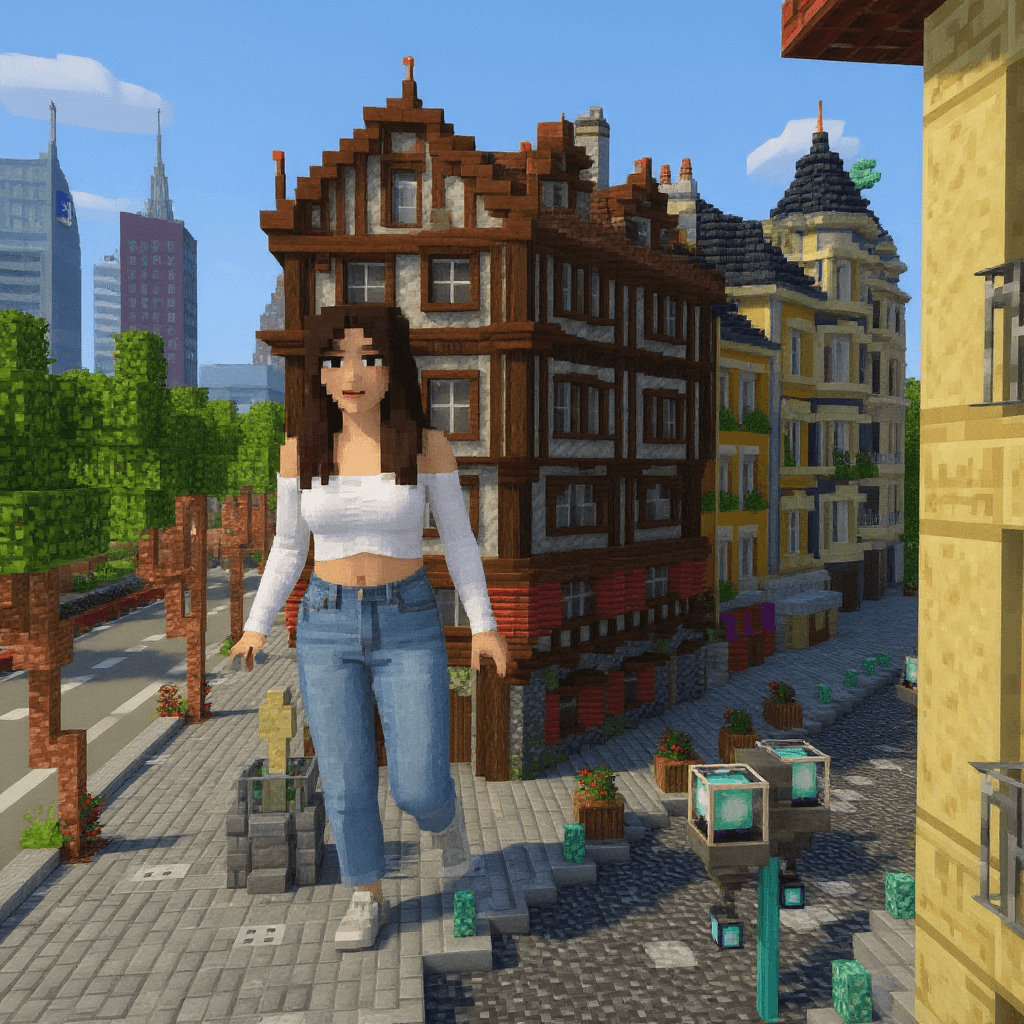 Minecraft style characters