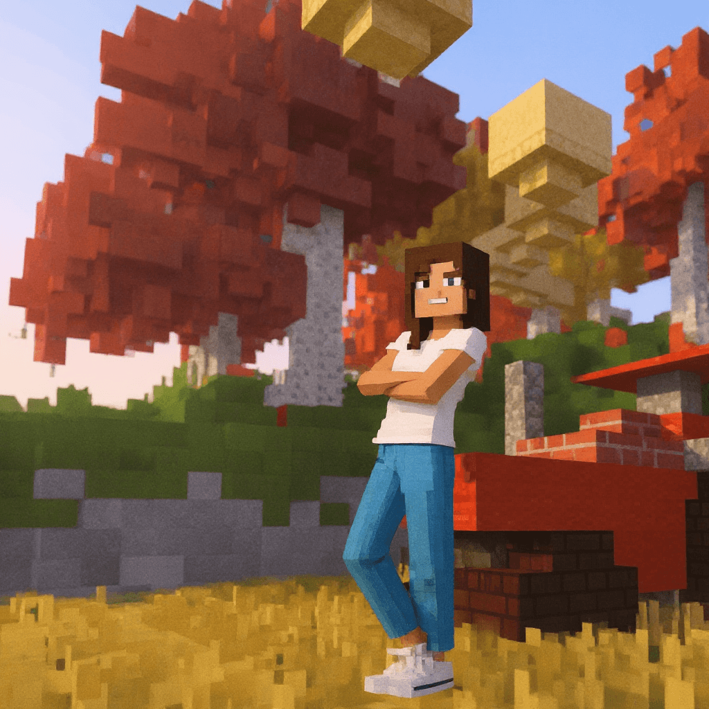 Minecraft pixel art example 6