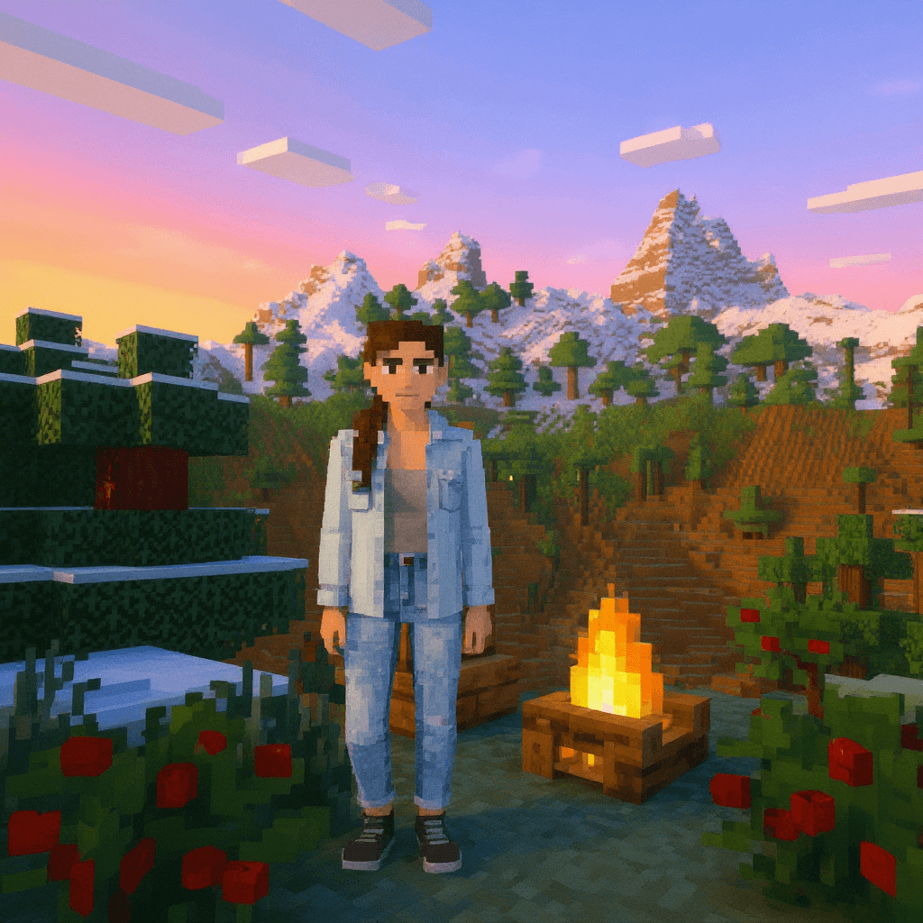 Minecraft pixel art example 3